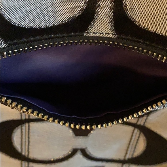 SOLD Gray and Black Coach Purse - Picture 5 of 7